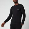 Emporio Armani Men's Shiny Logoband Longsleeve T-Shirt - Black - Image 1