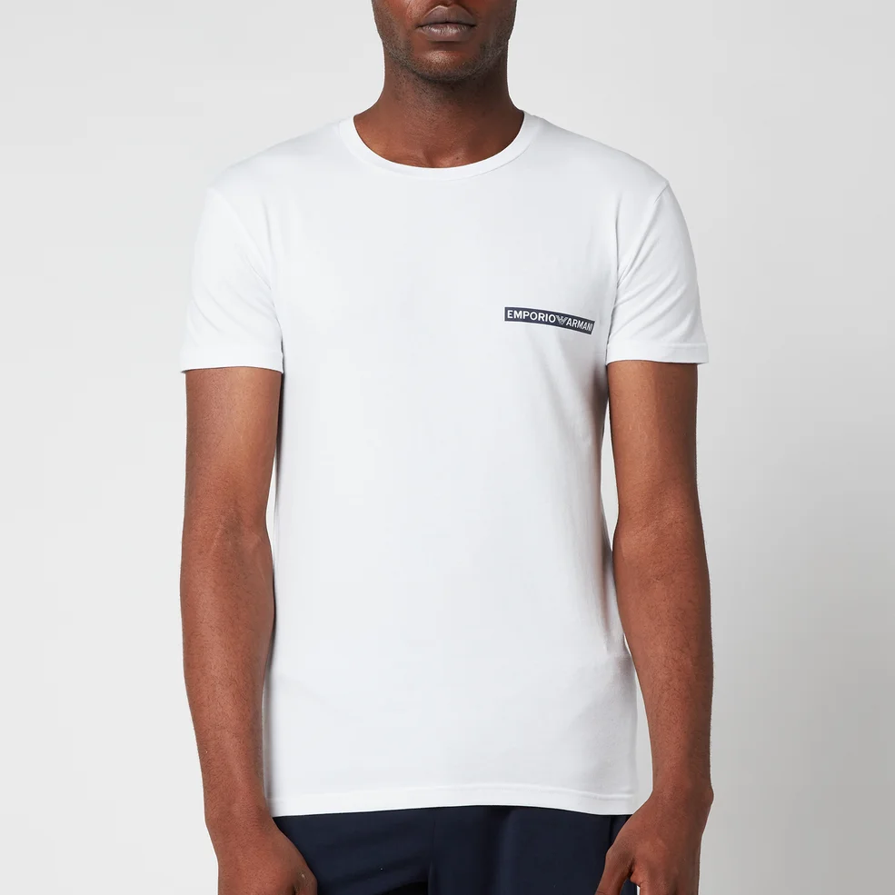 Emporio Armani Men's The New Icon Crew Neck T-Shirt - White Image 1