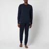 Emporio Armani Men's Stretch Terry Sweatshirt and Trousers Set - Blue - Image 1
