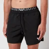 Emporio Armani Men's Logoband Swim Shorts - Black - Image 1