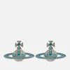 Vivienne Westwood Women's Kika Earrings - Silver-Tone Crystal Aqua - Image 1
