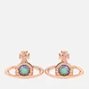 Vivienne Westwood Women's Nano Solitaire Earrings - Pink Gold Paradise Shine - Image 1