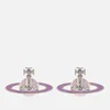 Vivienne Westwood Women's Small Neo Bas Relief Earrings - Rhodium Lavender - Image 1