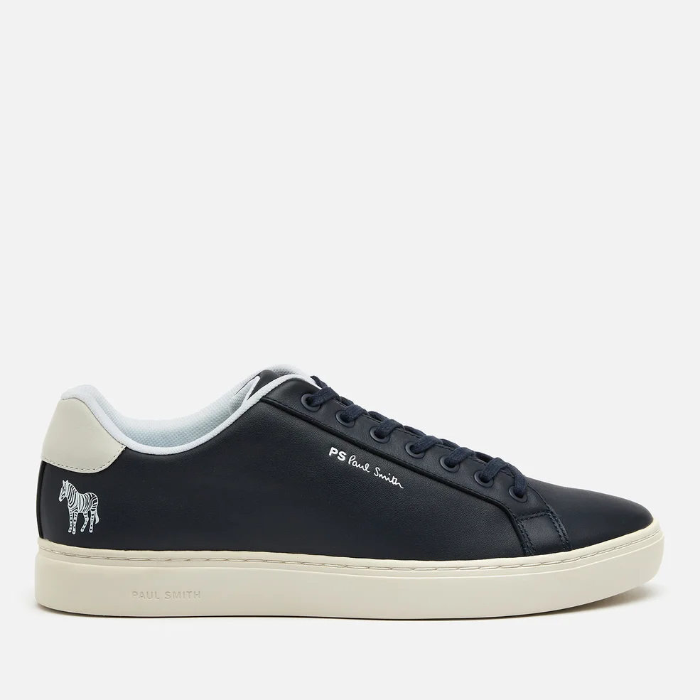 PS Paul Smith Men's Rex Zebra Leather Low Top Trainers - Navy Image 1