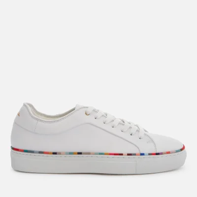 Paul Smith Women's Basso Leather Cupsole Trainers - White Swirl