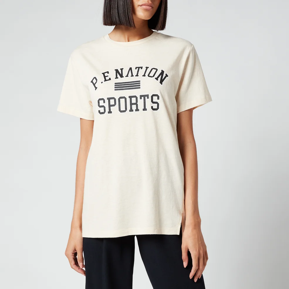 P.E Nation Women's Corner Turn T-Shirt - Pearled Ivory Image 1