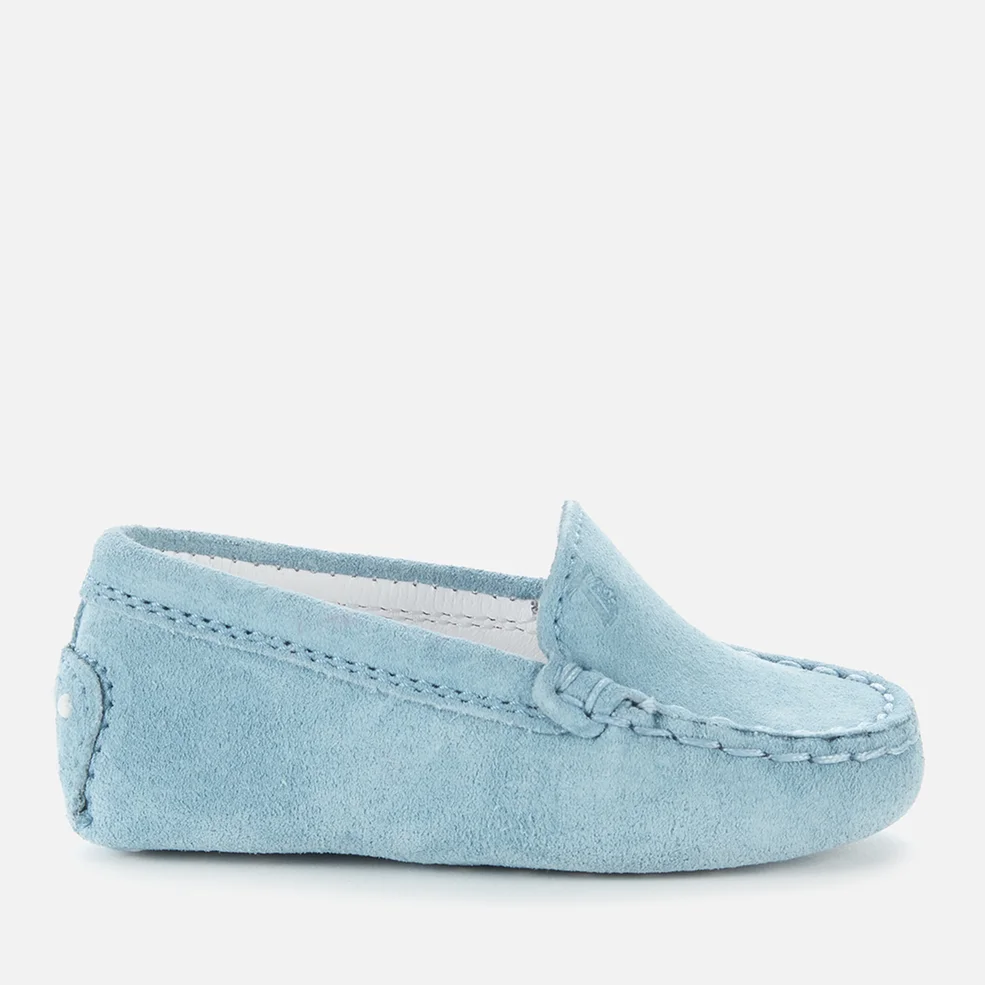 Tods Babies' Suede Loafers - Blue Image 1