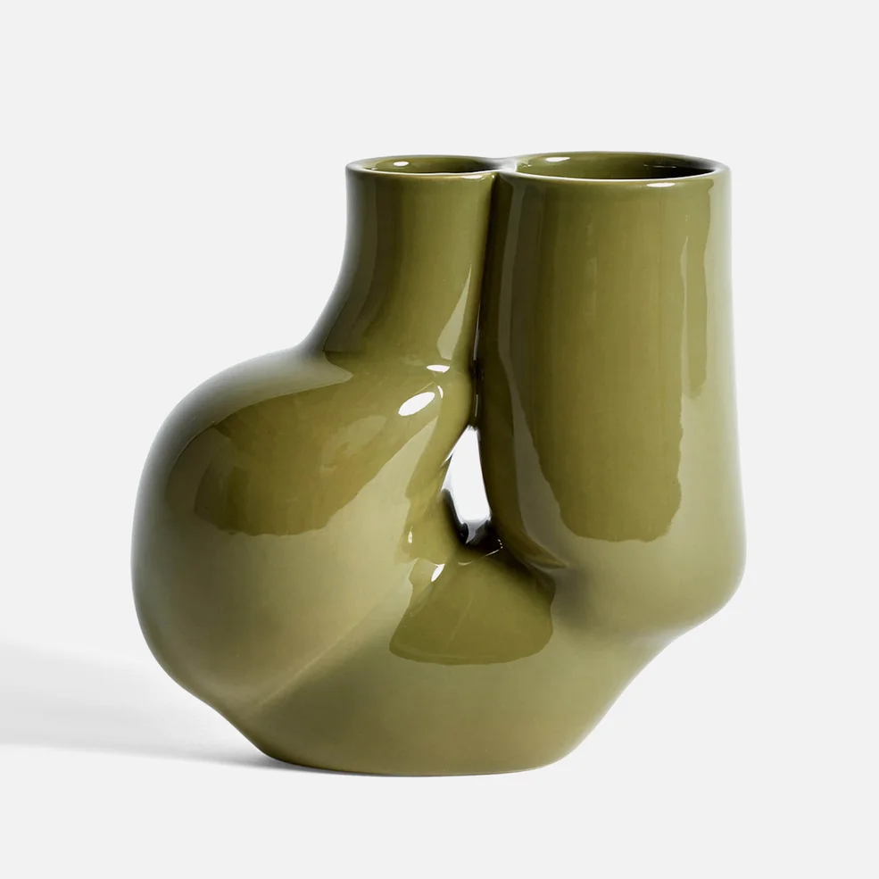 HAY WS Chubby Vase - Olive Image 1