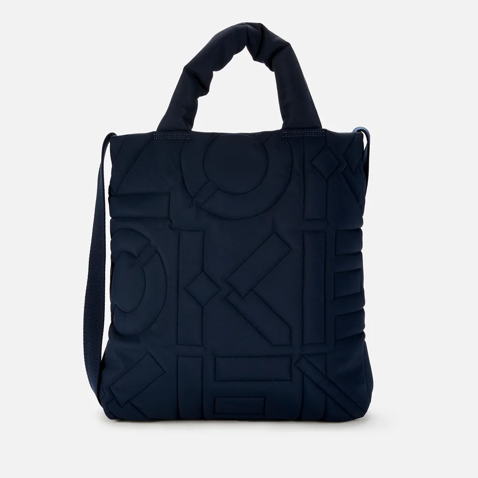 KENZO Women's Quilted Monogram Recycle Tote Bag - Navy Blue Image 1