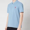 AMI Men's De Coeur Polo Shirt - Pale Blue - Image 1