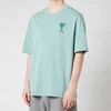 AMI Men's De Coeur Tonal T-Shirt - Green - Image 1