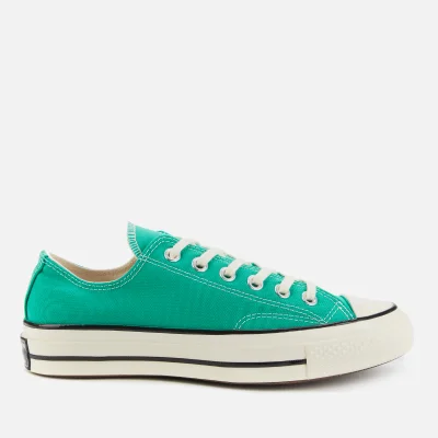 Converse Chuck 70 Recycled Canvas Ox Trainers - Court Green/Egret/Black