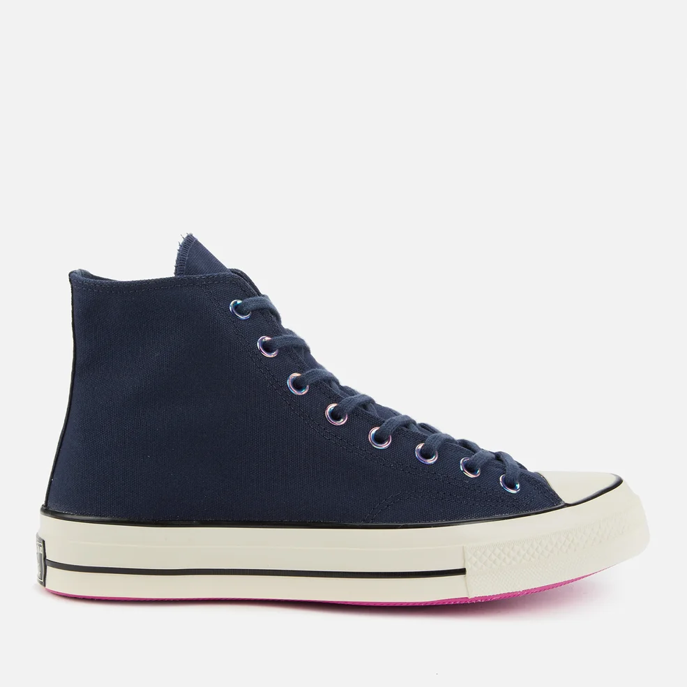Converse Men's Chuck 70 Heart Of The City Hi-Top Trainers - Obsidian/Bold Citron Image 1