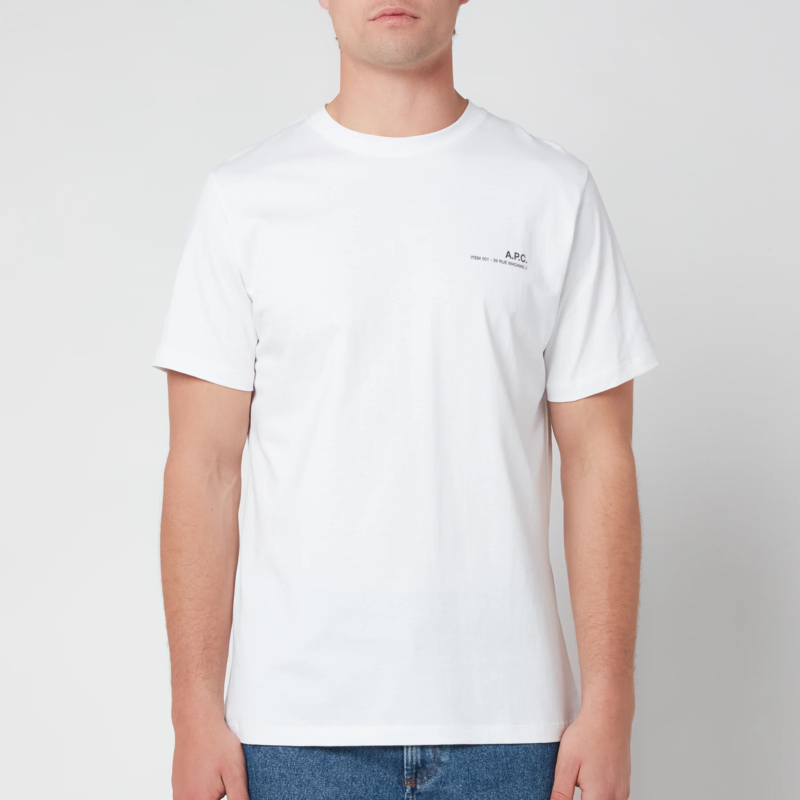 A.P.C. Men's Item T-Shirt - White Image 1