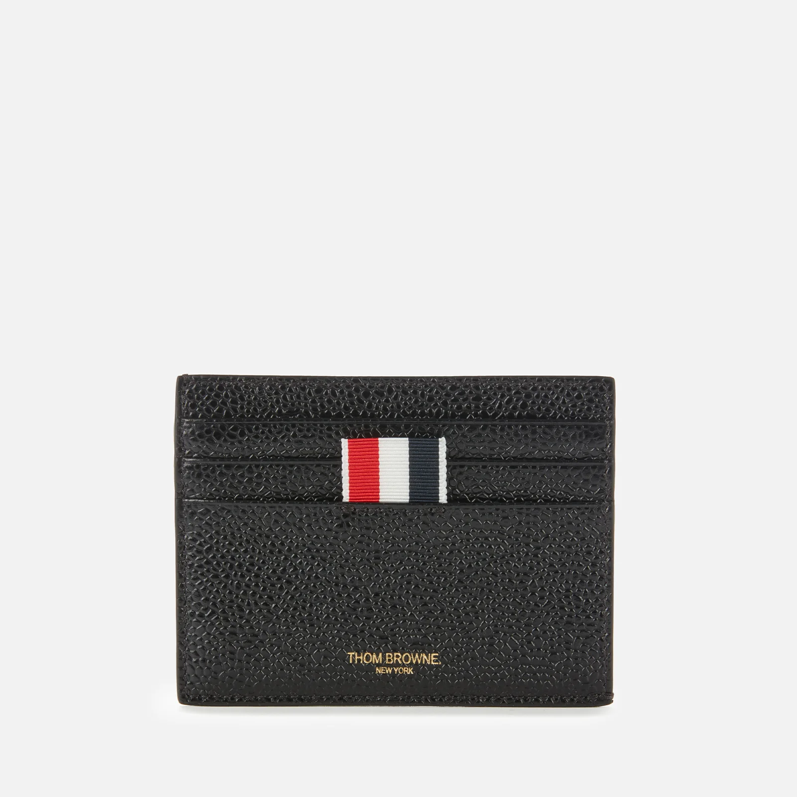 Thom Browne Unisex Card Holder with Note Compartment - Black Image 1