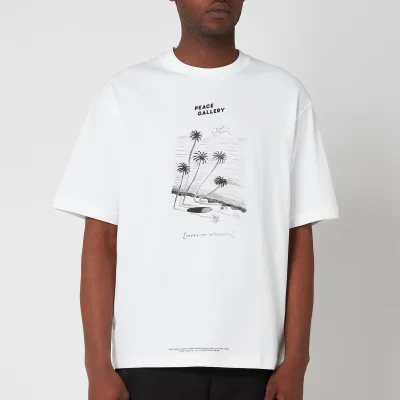 Acne Studios Men's Printed T-Shirt - Optic White