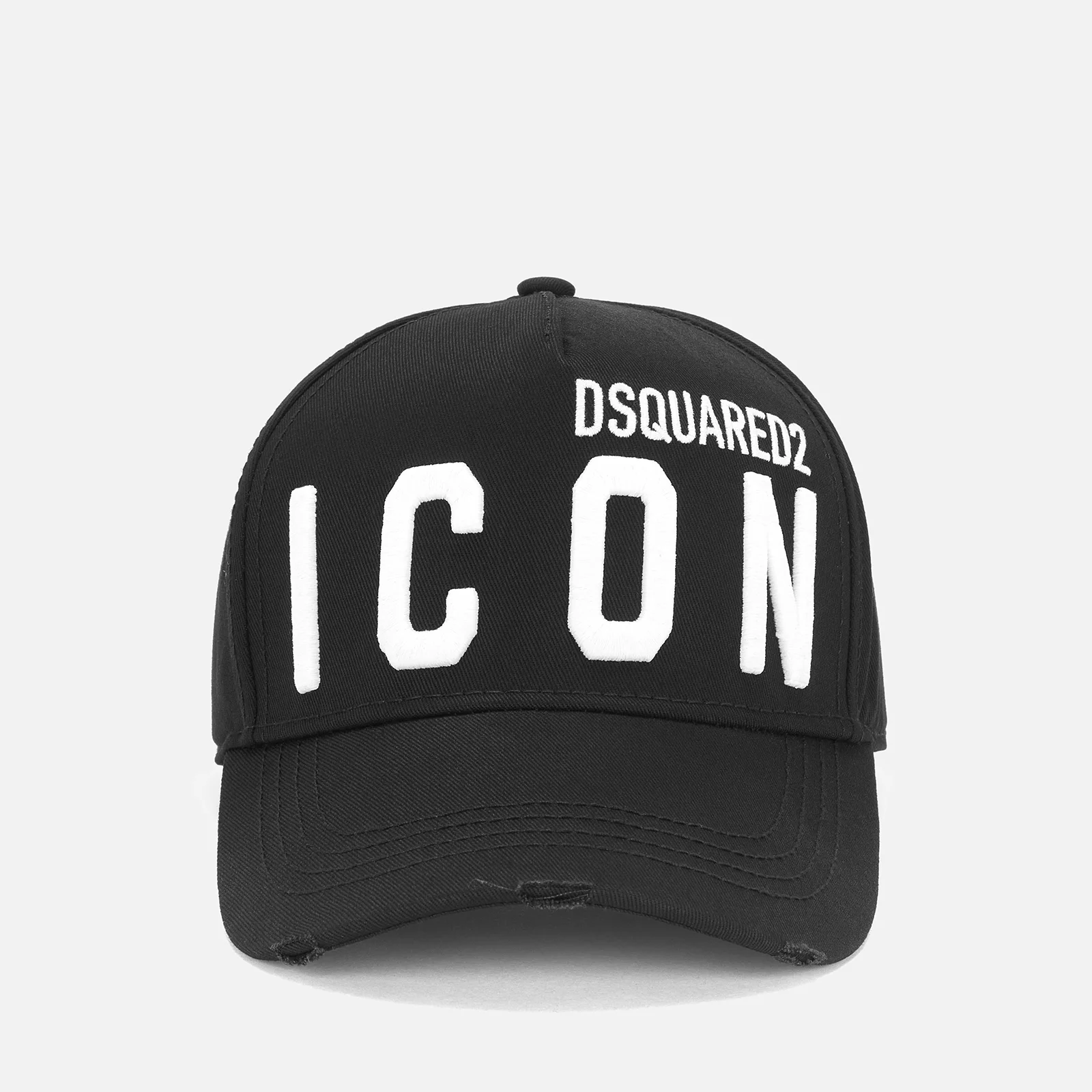 Dsquared2 Men's D2 Icon Baseball Cap - Black/White Image 1