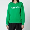 KENZO Women's Logo Classic Sweatshirt - Green - Image 1