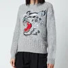 KENZO Women's Embroidered Jumper - Dove Grey - Image 1