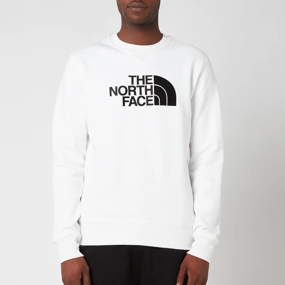 The North Face Men's Drew Peak Sweatshirt - TNF White/TNF Black Image 1