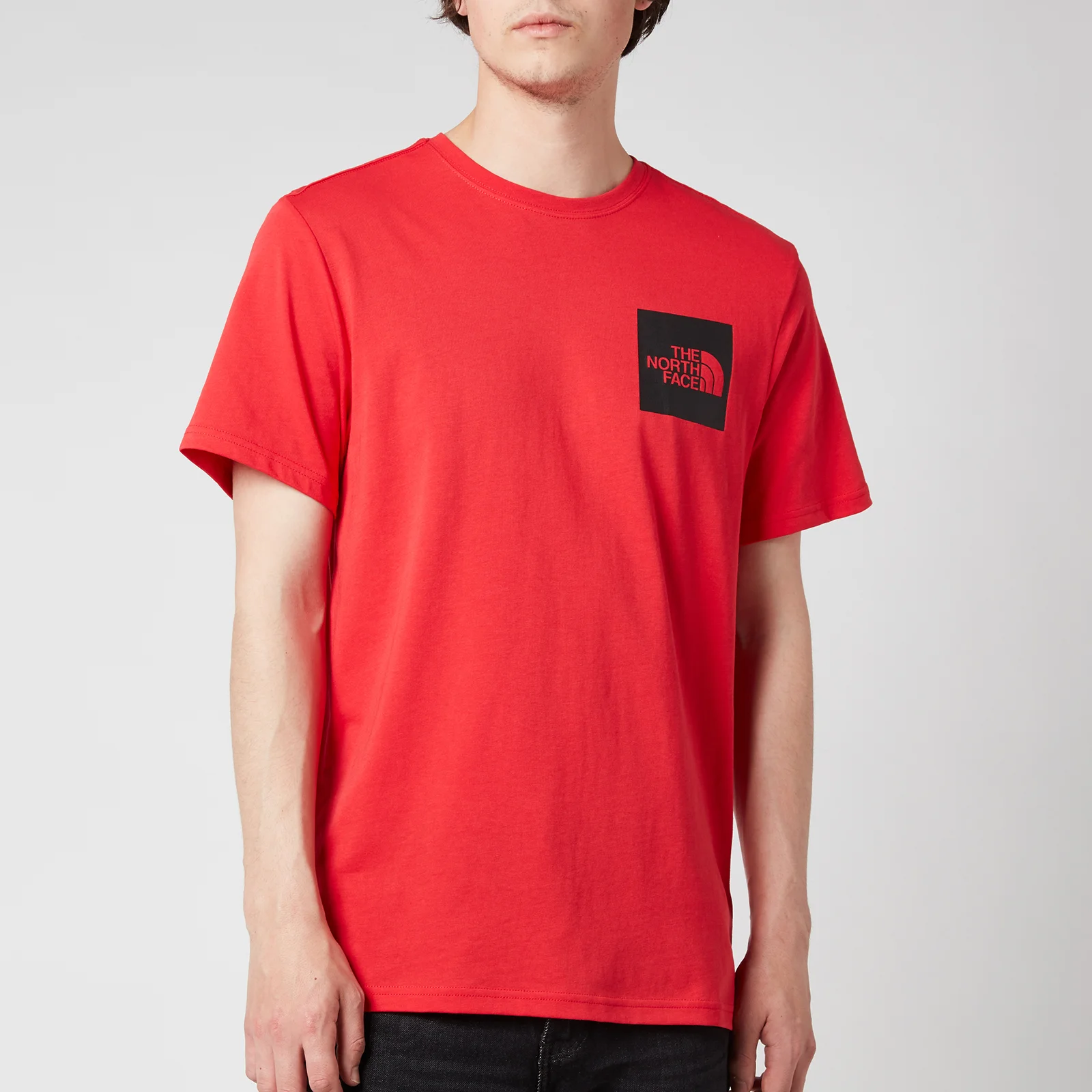 The North Face Men's Fine Short Sleeve T-Shirt - Horizon Red Image 1