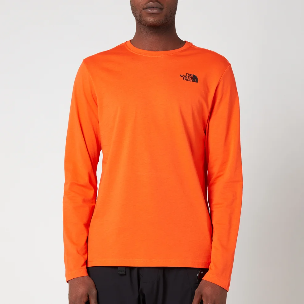 The North Face Men's Redbox Long Sleeve T-Shirt - Flame Image 1