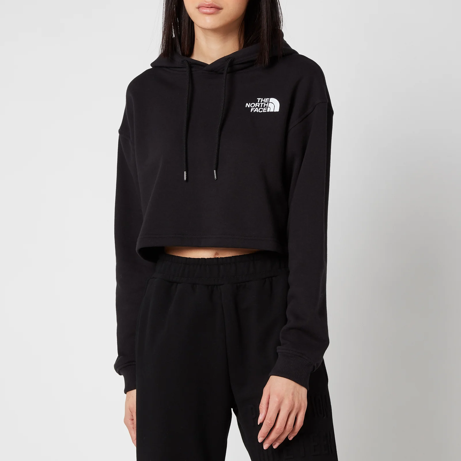 The North Face Women's Trend Cropped Drop Hoodie - TNF Black Image 1