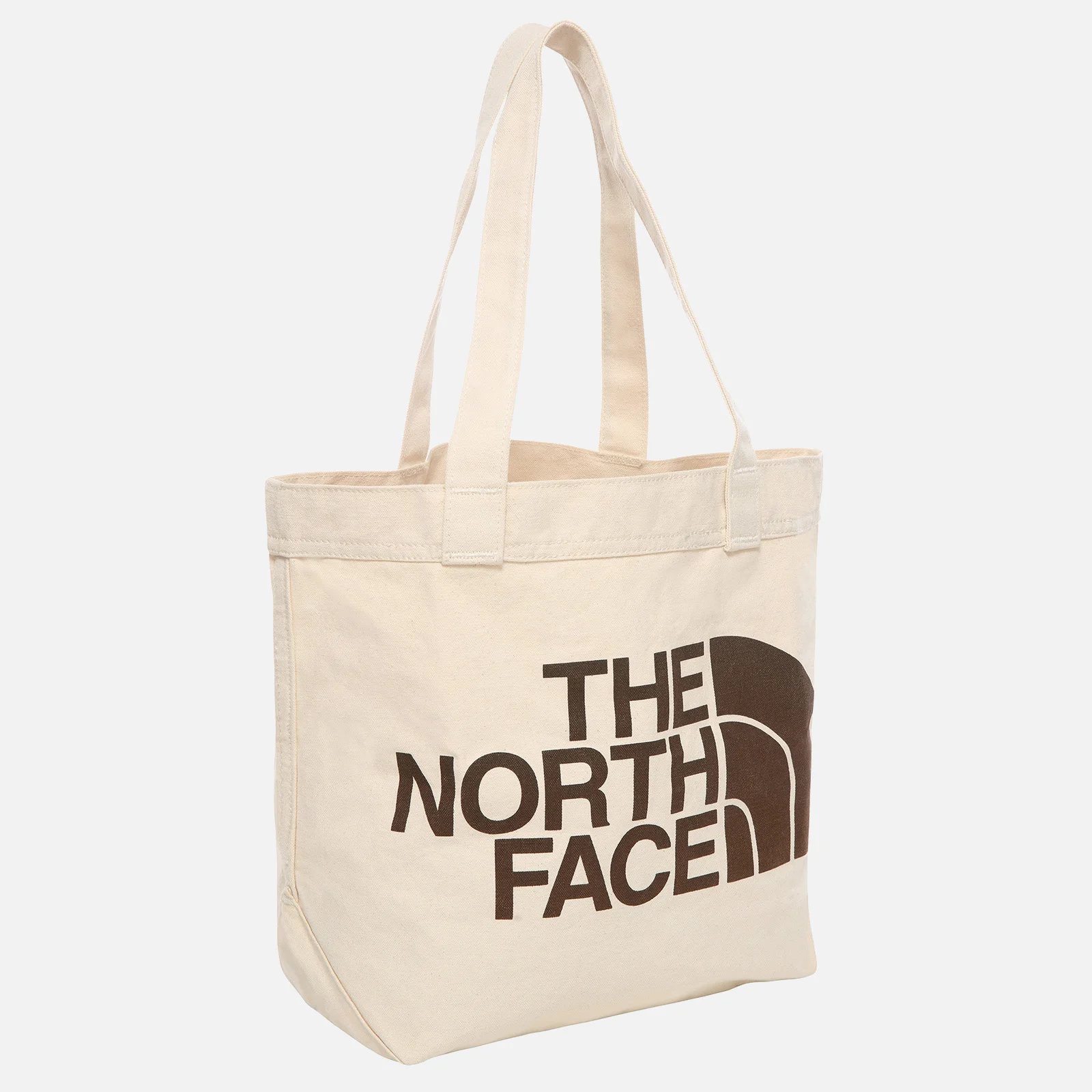 The North Face Basic Cotton Tote Bag - White/Brown Image 1