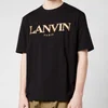 Lanvin Men's Embroidered Regular T-Shirt - Black - Image 1