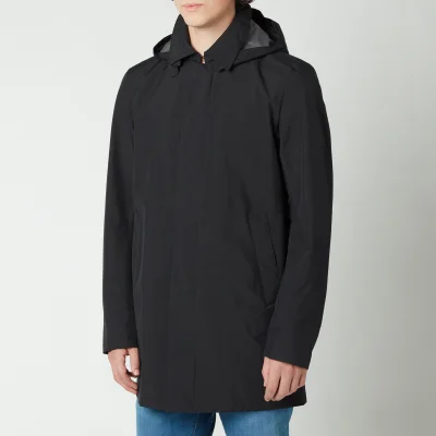 Herno Men's Gore 2L Detachable Hood Lightweight Carcoat - Black