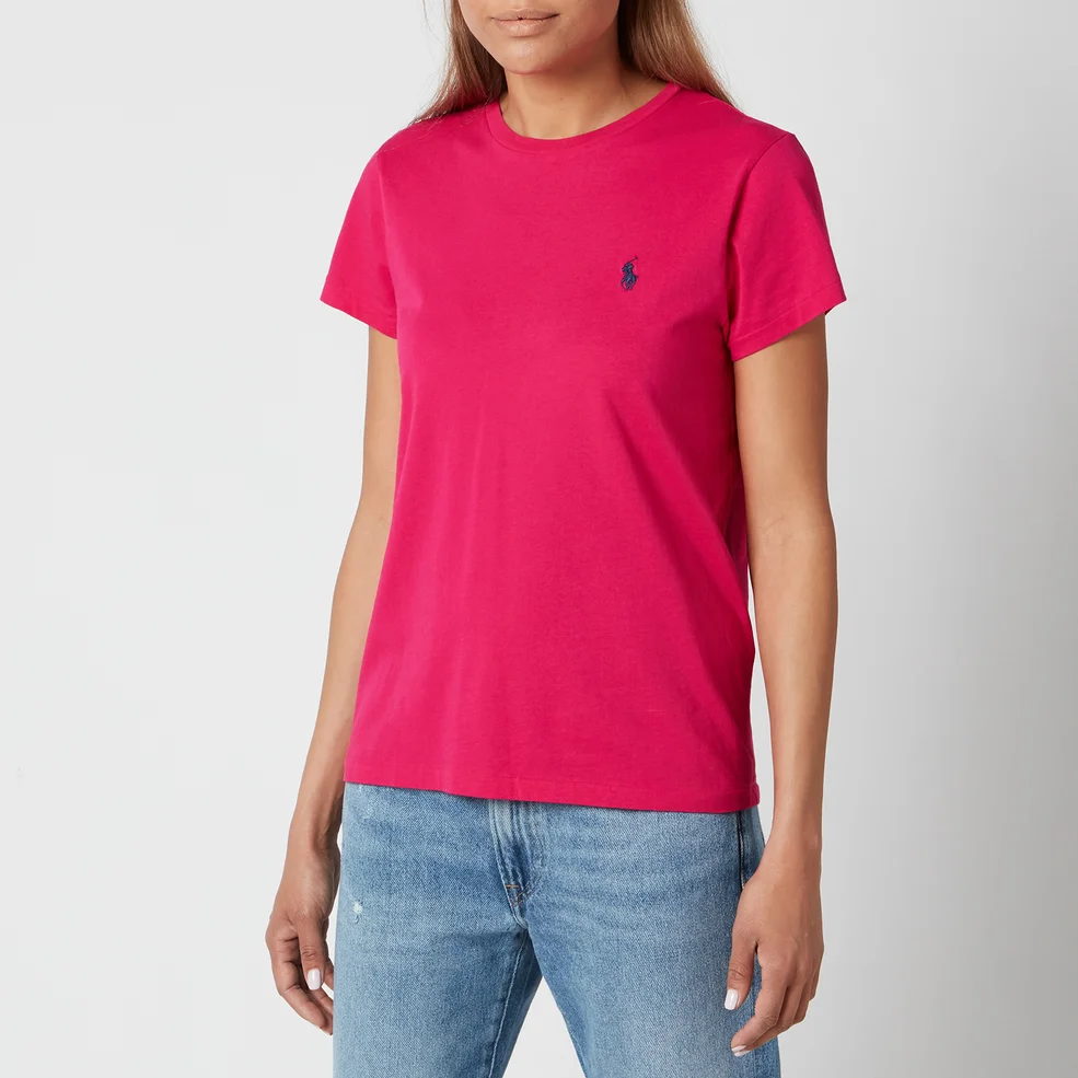 Polo Ralph Lauren Women's Logo T-Shirt - Sport Pink Image 1