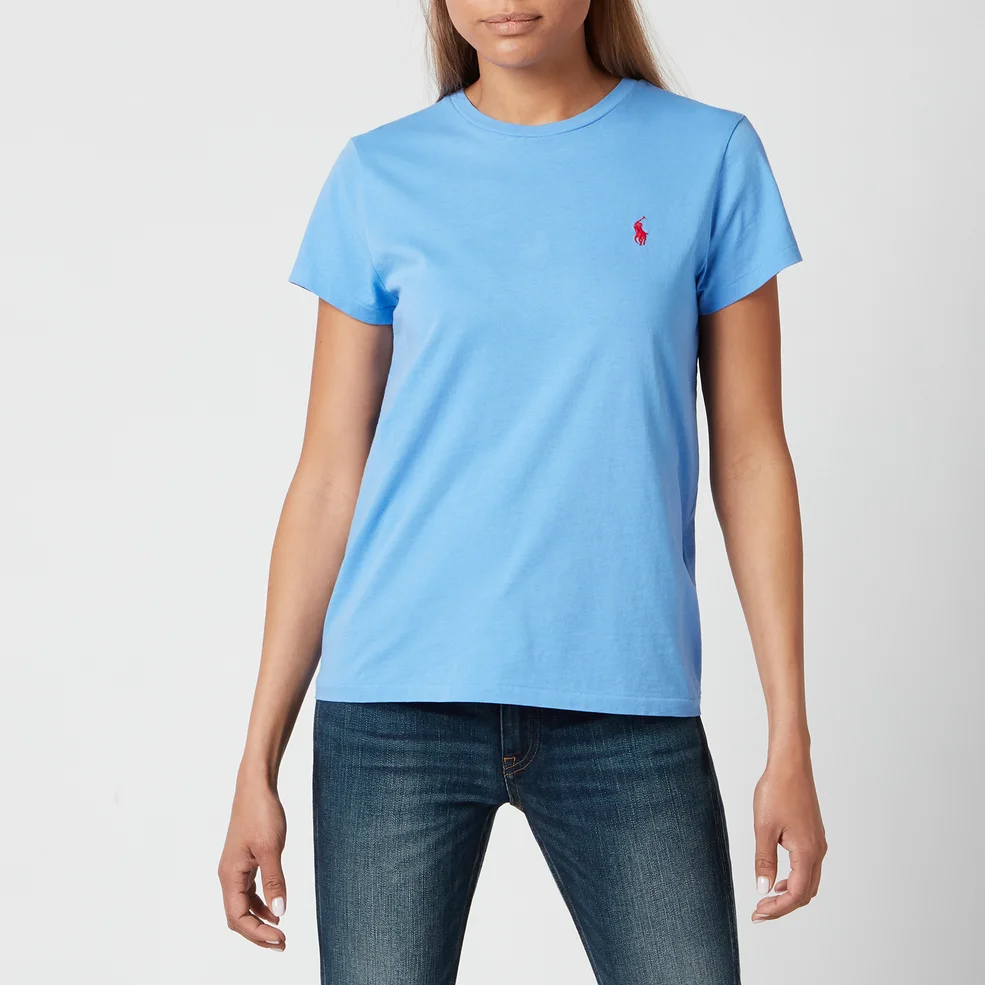 Polo Ralph Lauren Women's Logo T-Shirt - Harbour Island Blue Image 1