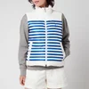 Polo Ralph Lauren Women's Down Filled Vest - White/Blue Stripe - Image 1
