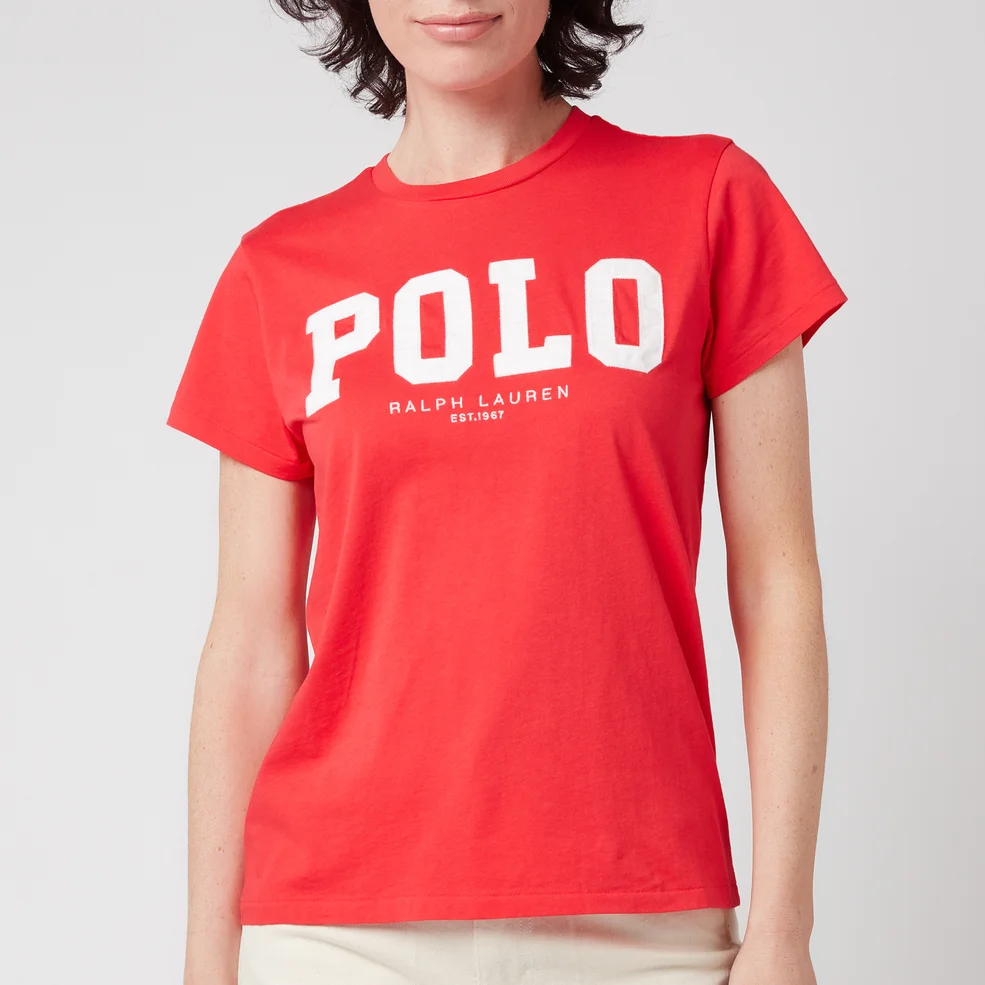 Polo Ralph Lauren Women's Polo Logo T-Shirt - Bright Hibiscus Image 1