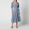 Polo Ralph Lauren Women's Wrap Dress - Blue/White Plaid - Image 1