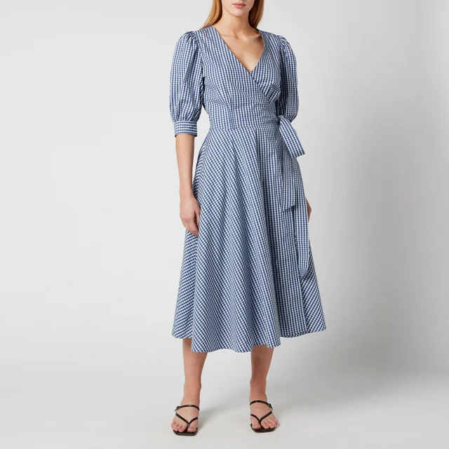 Polo Ralph Lauren Women's Wrap Dress - Blue/White Plaid