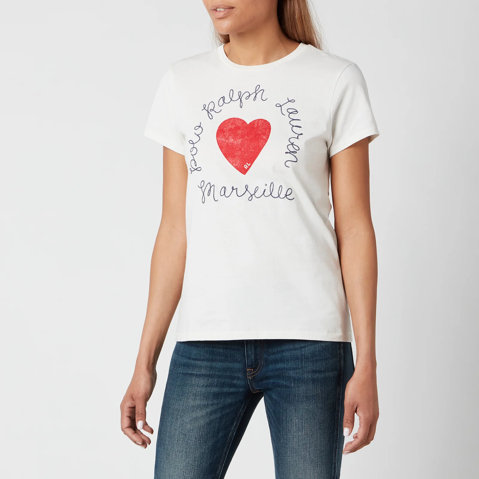 Polo Ralph Lauren Women's Heart T-Shirt - Nevis Image 1
