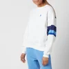 Polo Ralph Lauren Women's Small Polo Logo Relaxed Fit Sweatshirt - White - Image 1