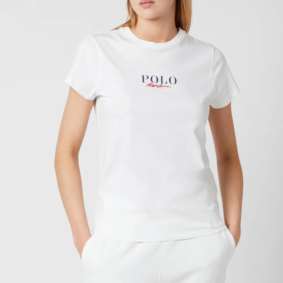 Polo Ralph Lauren Women's Small Logo Polo T-Shirt - White Image 1