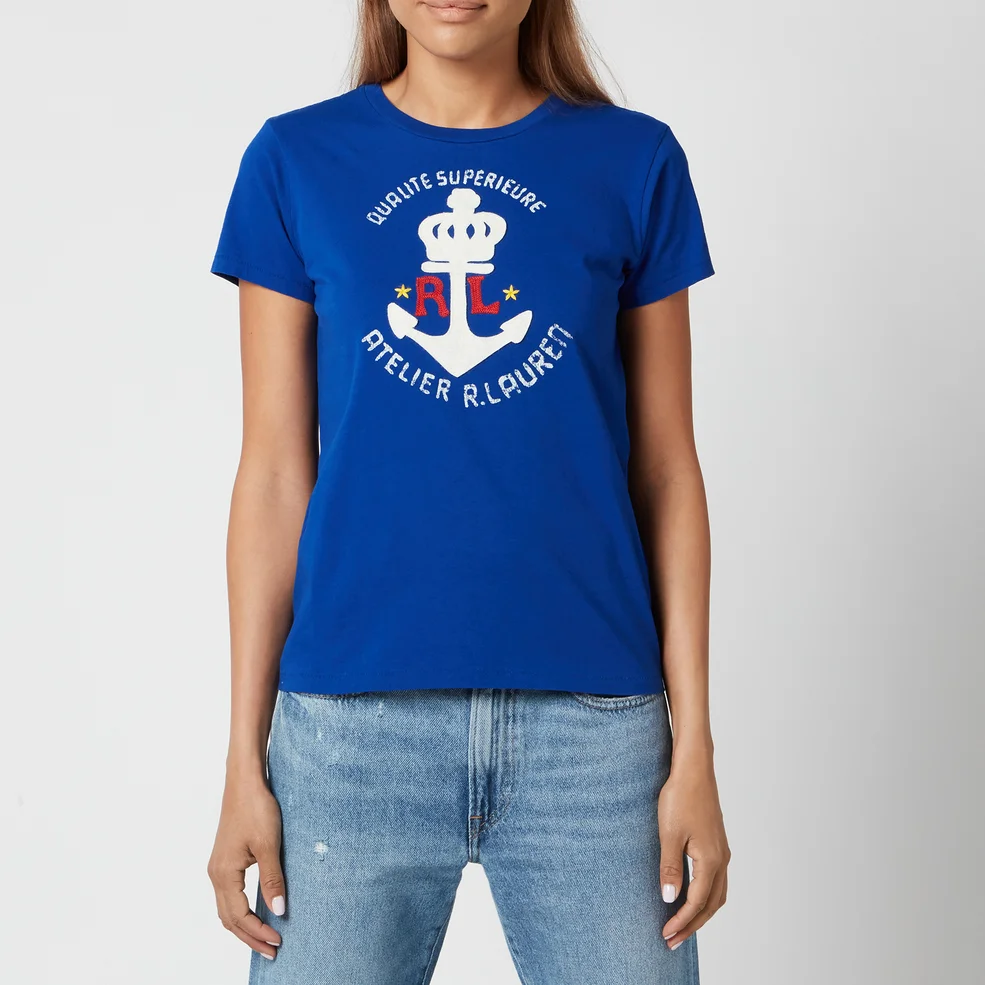 Polo Ralph Lauren Women's Anchor Logo T-Shirt - Heritage Royal Image 1