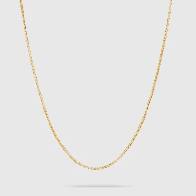 Tom Wood Men's Square Chain Gold - Sterling Silver/Gold