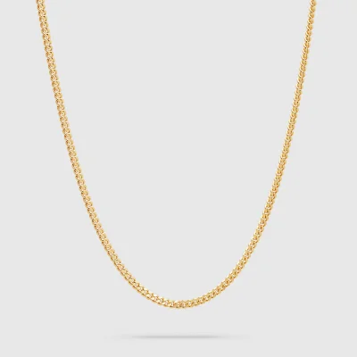 Tom Wood Men's Curb Chain M Gold - Sterling Silver/Gold