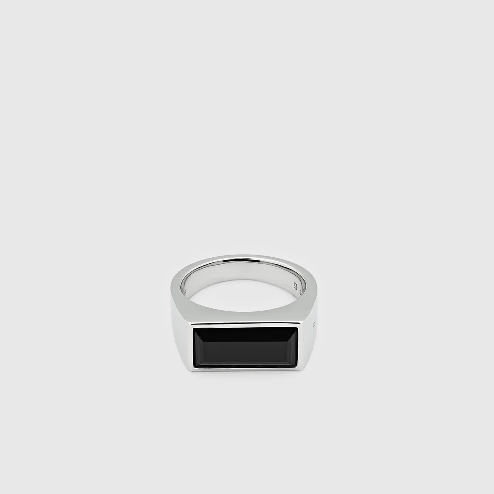 Tom Wood Men's Peaky Polished Black Onyx Ring - Sterling Silver Image 1