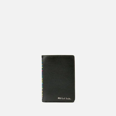 PS Paul Smith Men's Stripe Credit Card Wallet - Black