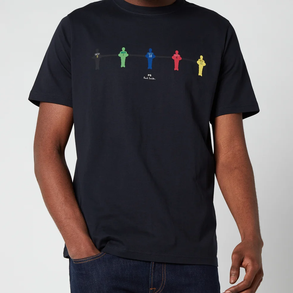 PS Paul Smith Men's Regular Fit Table Football T-Shirt - Dark Navy Image 1