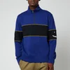 PS Paul Smith Men's Half-Zip Happy Sweatshirt - Indigo - Image 1