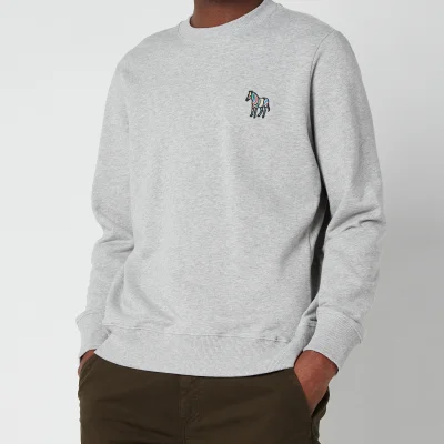 PS Paul Smith Men's Embroidered Zebra Logo Sweatshirt - Melange