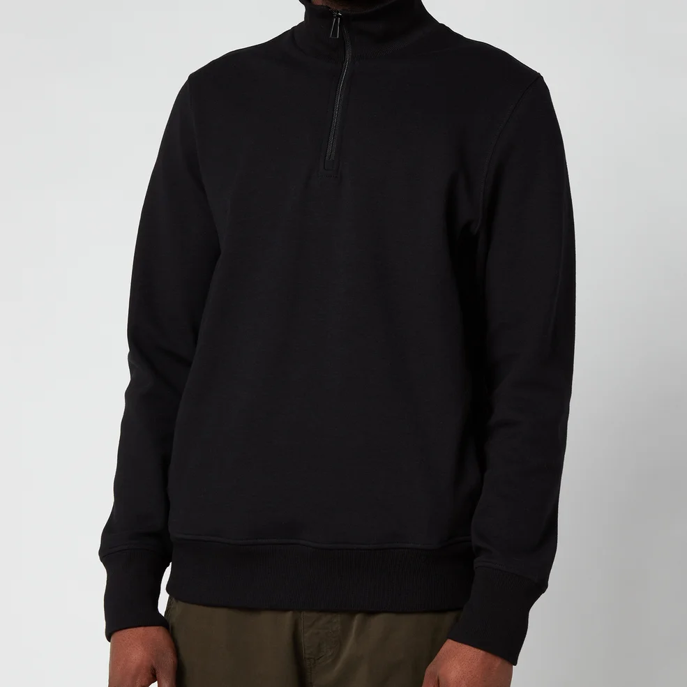 PS Paul Smith Men's Half-Zip Sweatshirt - Black Image 1