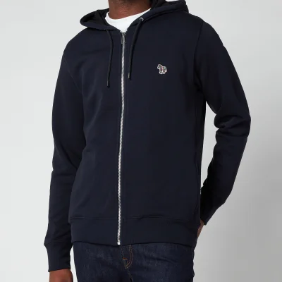 PS Paul Smith Men's Regular Fit Zip-Through Hooded Sweatshirt - Dark Navy