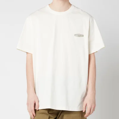 Wooyoungmi Men's Basic Back Logo T-Shirt - White/Ivory